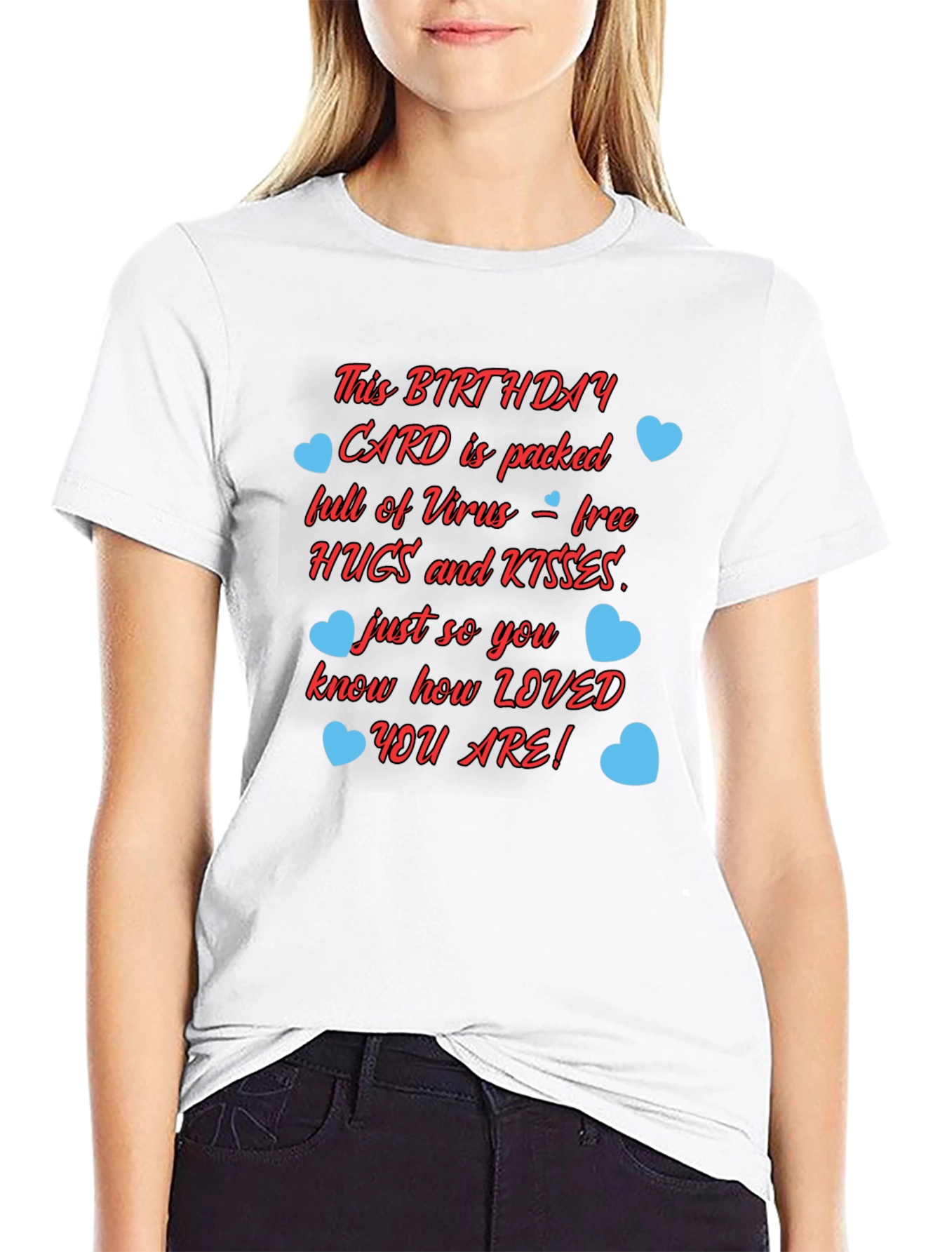 Birthday Card Hugs & Kisses Graphic T-Shirt