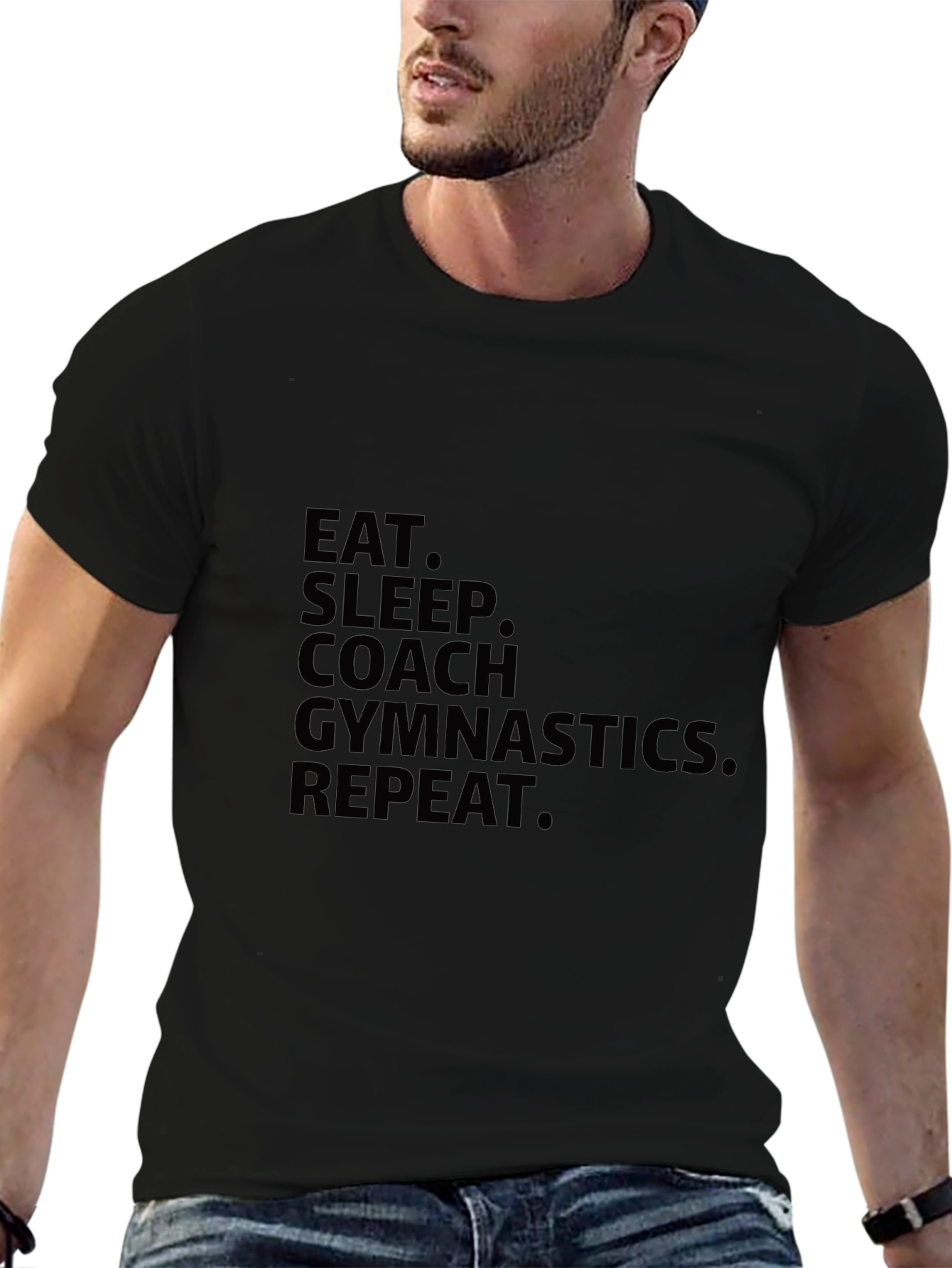 Eat Sleep Coach Gymnastics Repeat T-Shirt