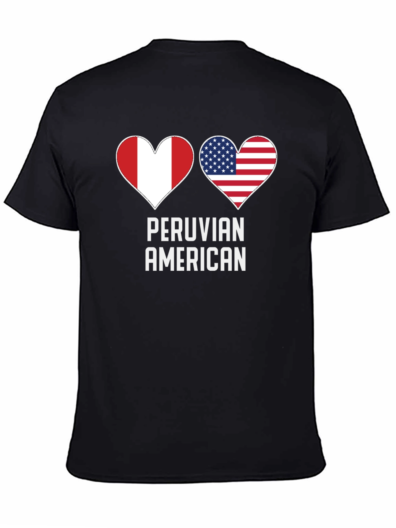 Peruvian American Heart Flag T-Shirt