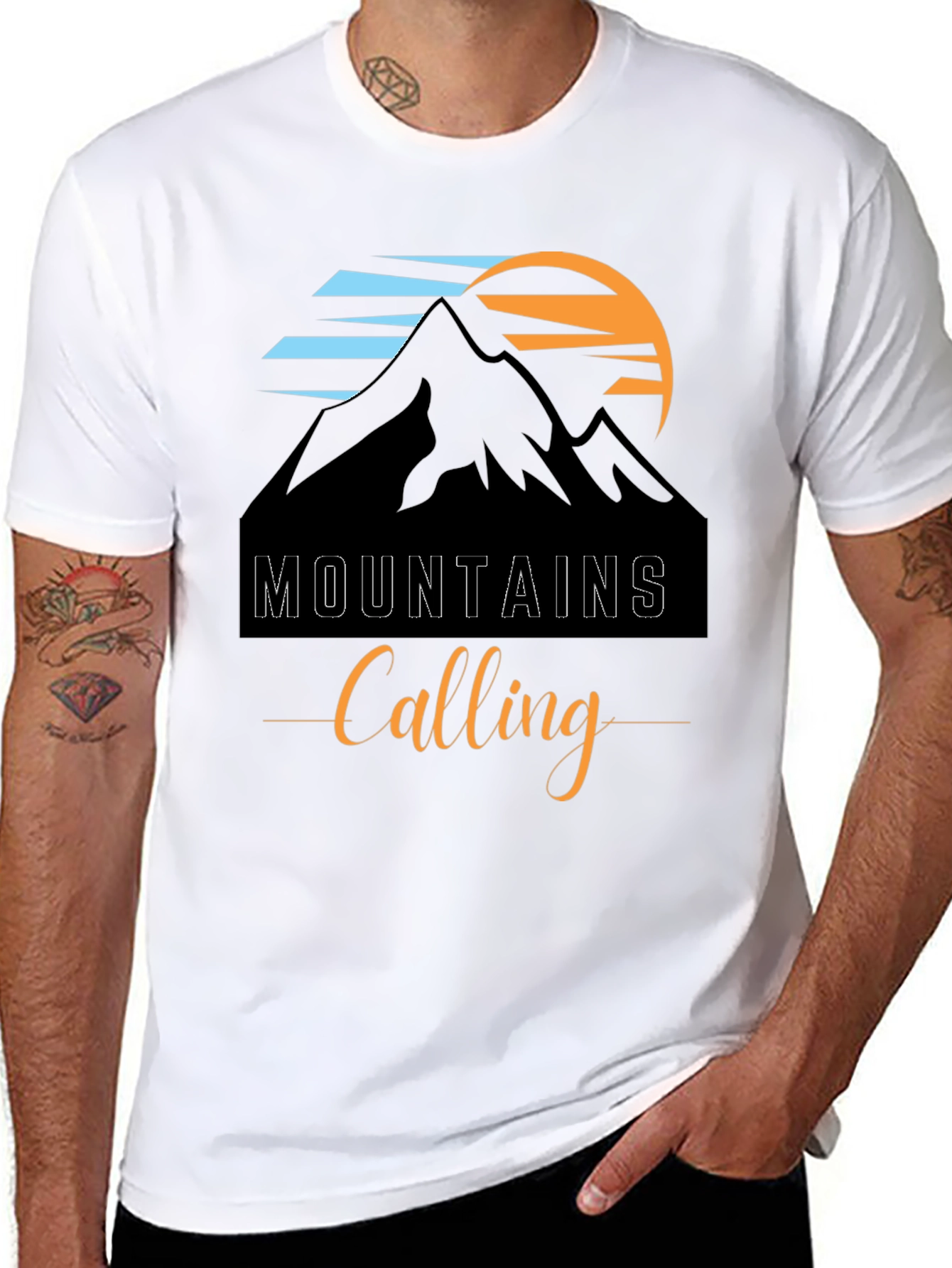 Mountains Calling Graphic Tee - Adventure Awaits