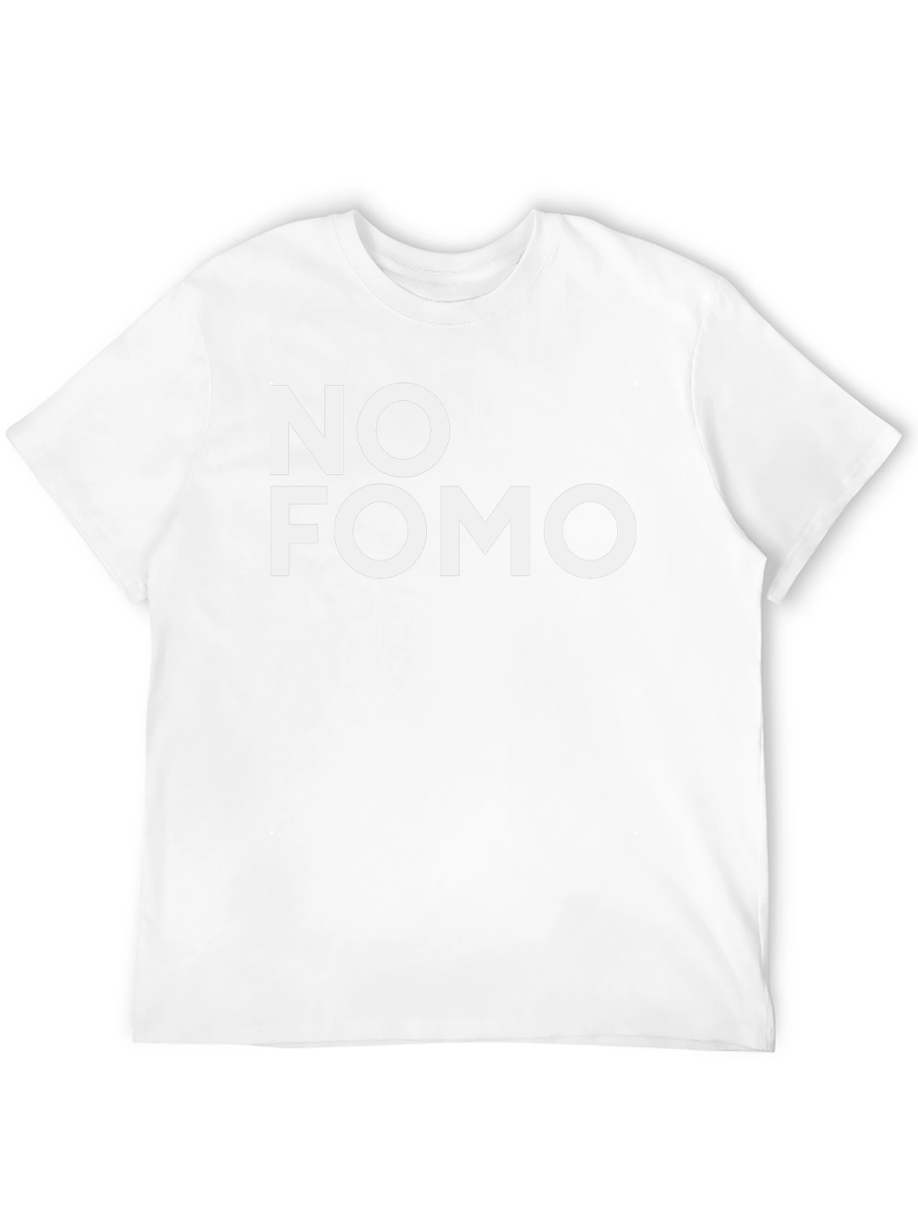 No FOMO Graphic Tee - Trendy Black T-Shirt