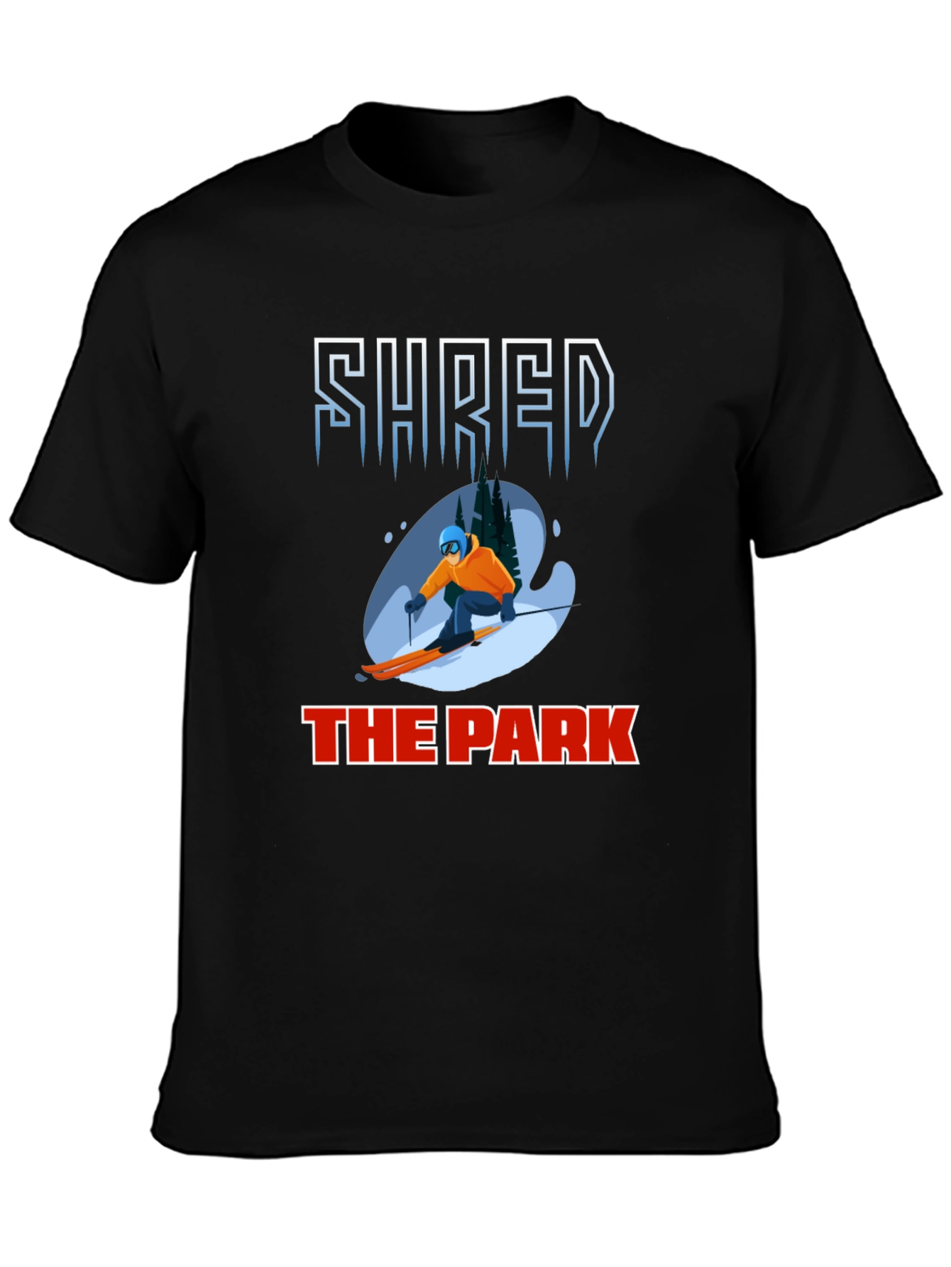 Shred the Park T-Shirt - Skiing Graphic Tee