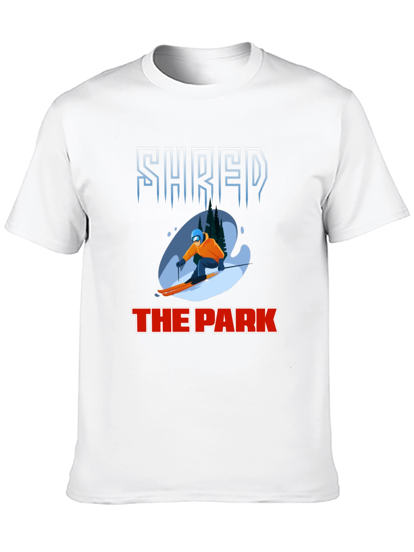Shred the Park T-Shirt - Skiing Graphic Tee
