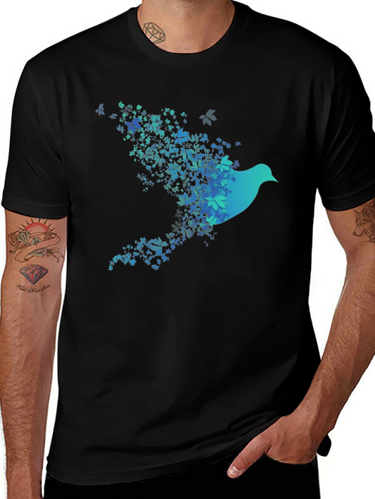 Bird of Leaves Graphic T-Shirt
