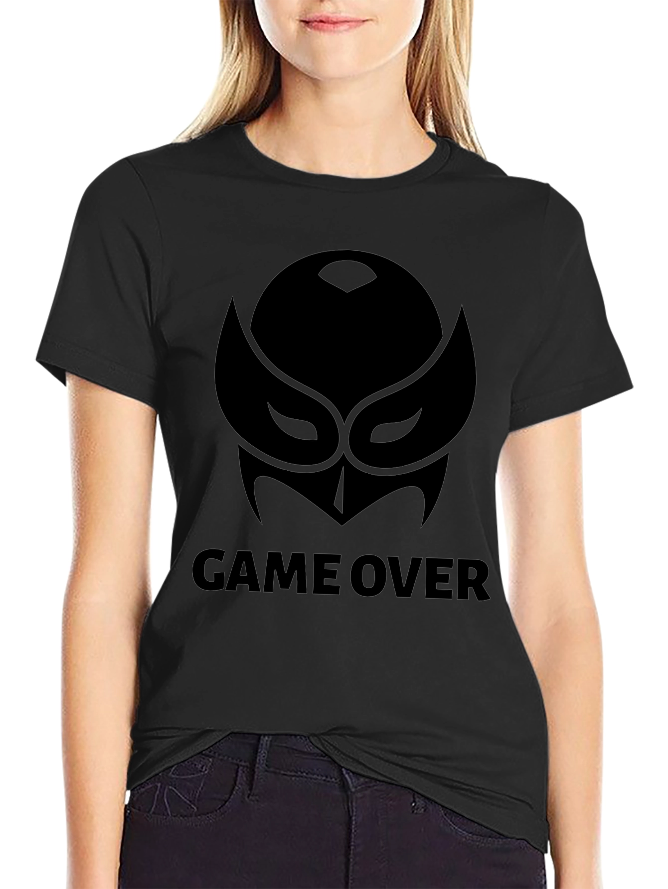 Game Over Graphic Black T-Shirt