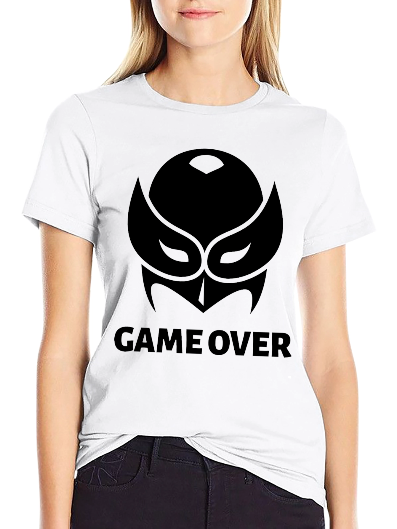 Game Over Graphic Black T-Shirt