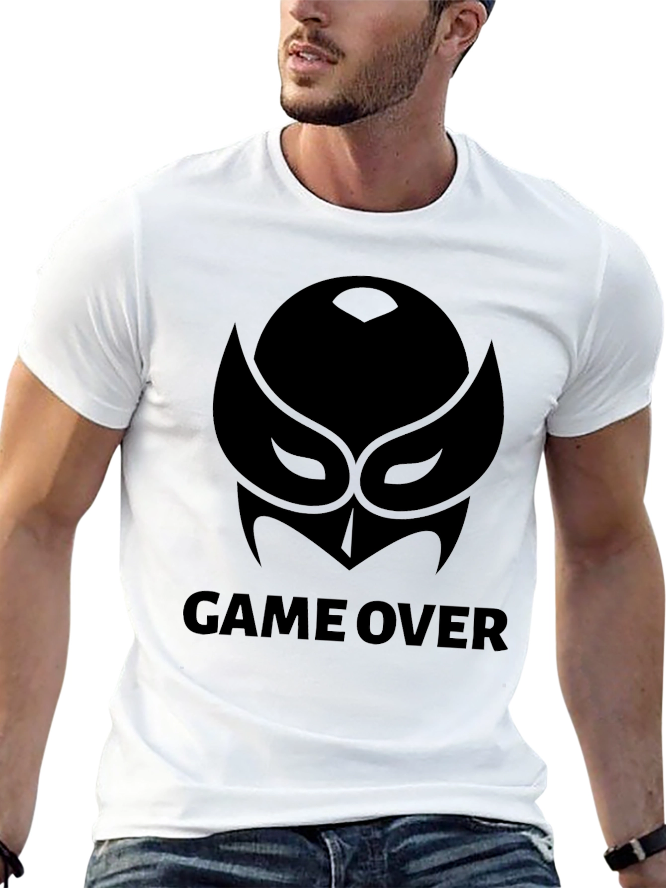 Game Over Graphic Black T-Shirt
