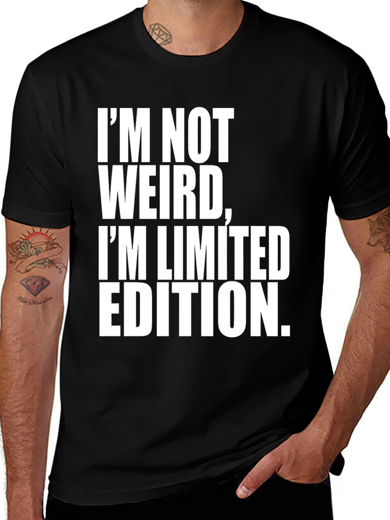 Im Not Weird Im Limited Edition Black T-Shirt