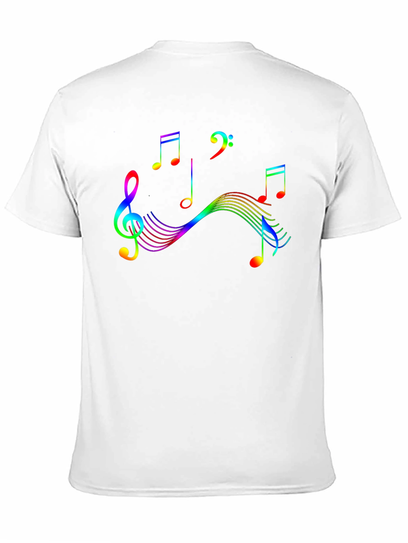 Rainbow Music Note Graphic Tee