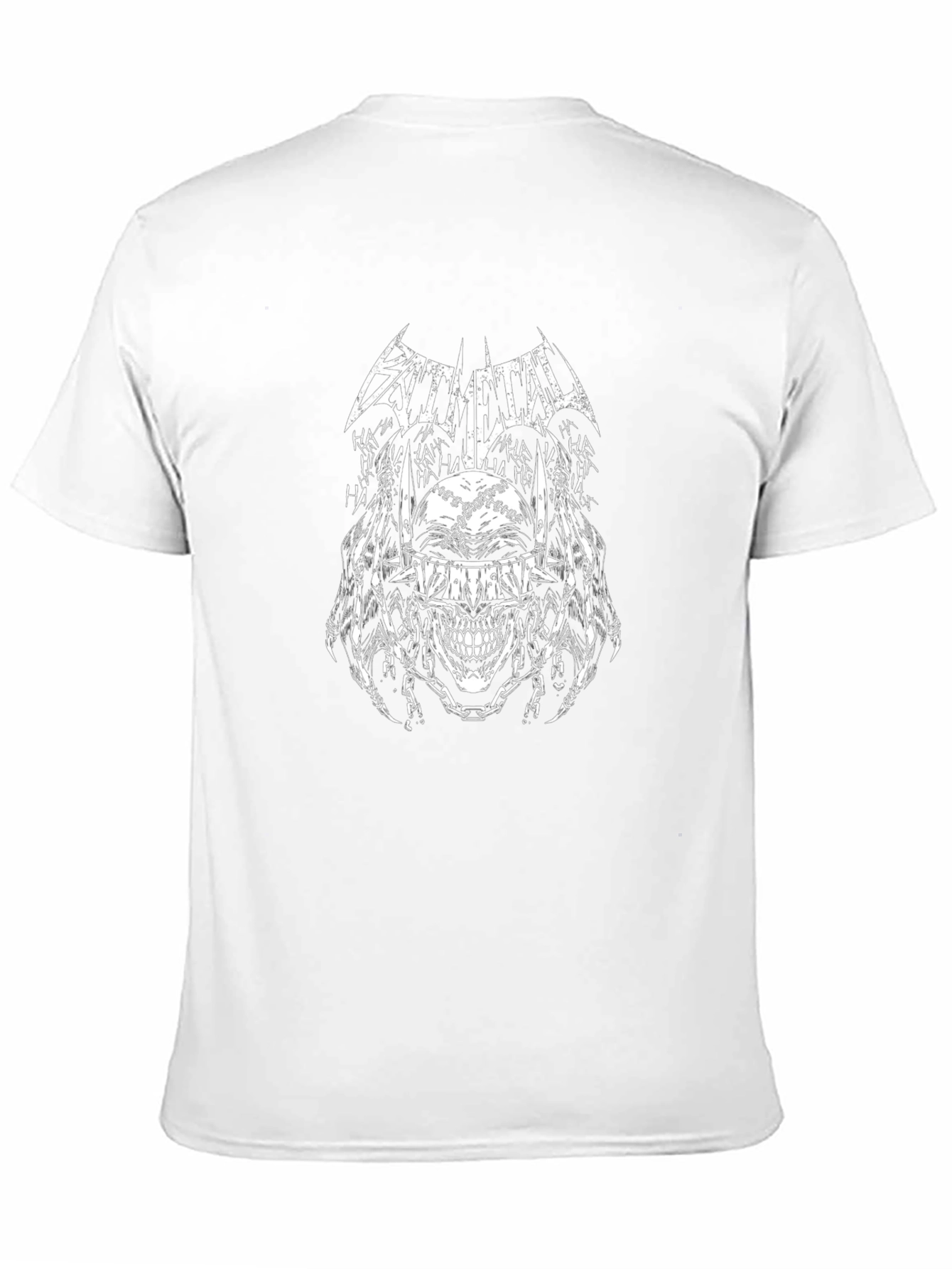 Bat Metal T-Shirt: Joker Skull Graphic Tee