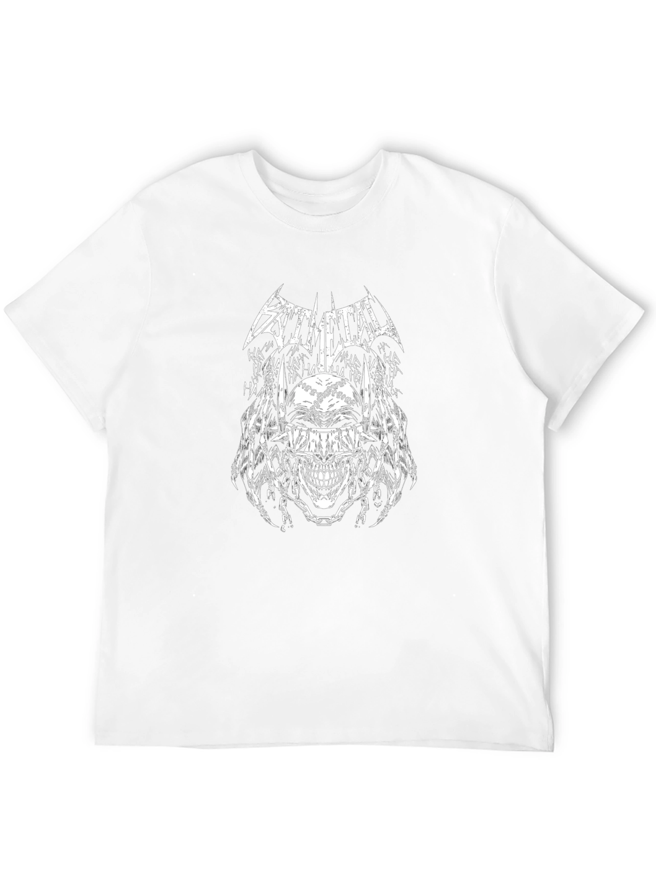 Bat Metal T-Shirt: Joker Skull Graphic Tee