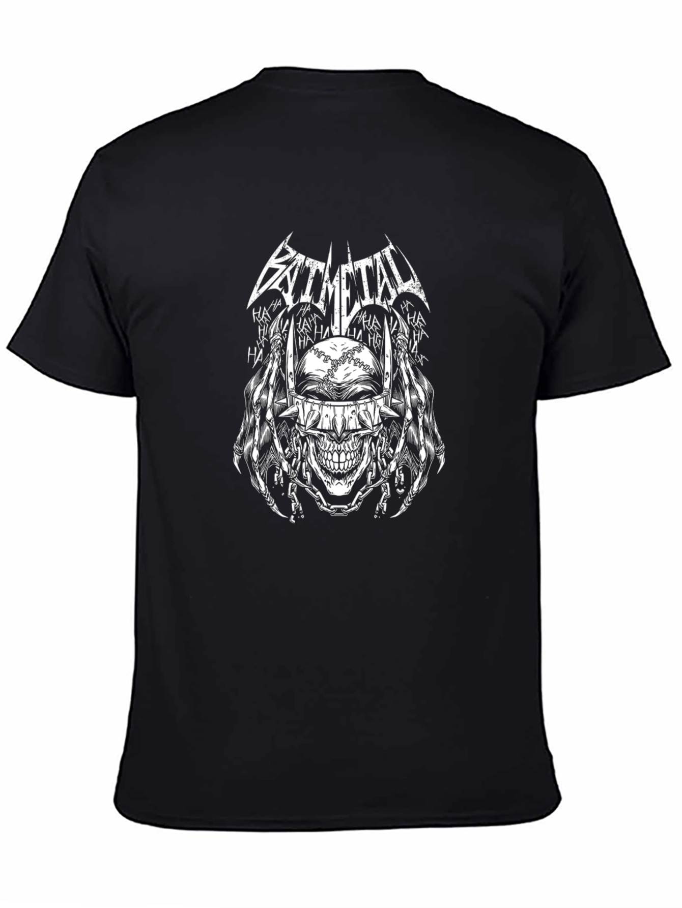 Bat Metal T-Shirt: Joker Skull Graphic Tee