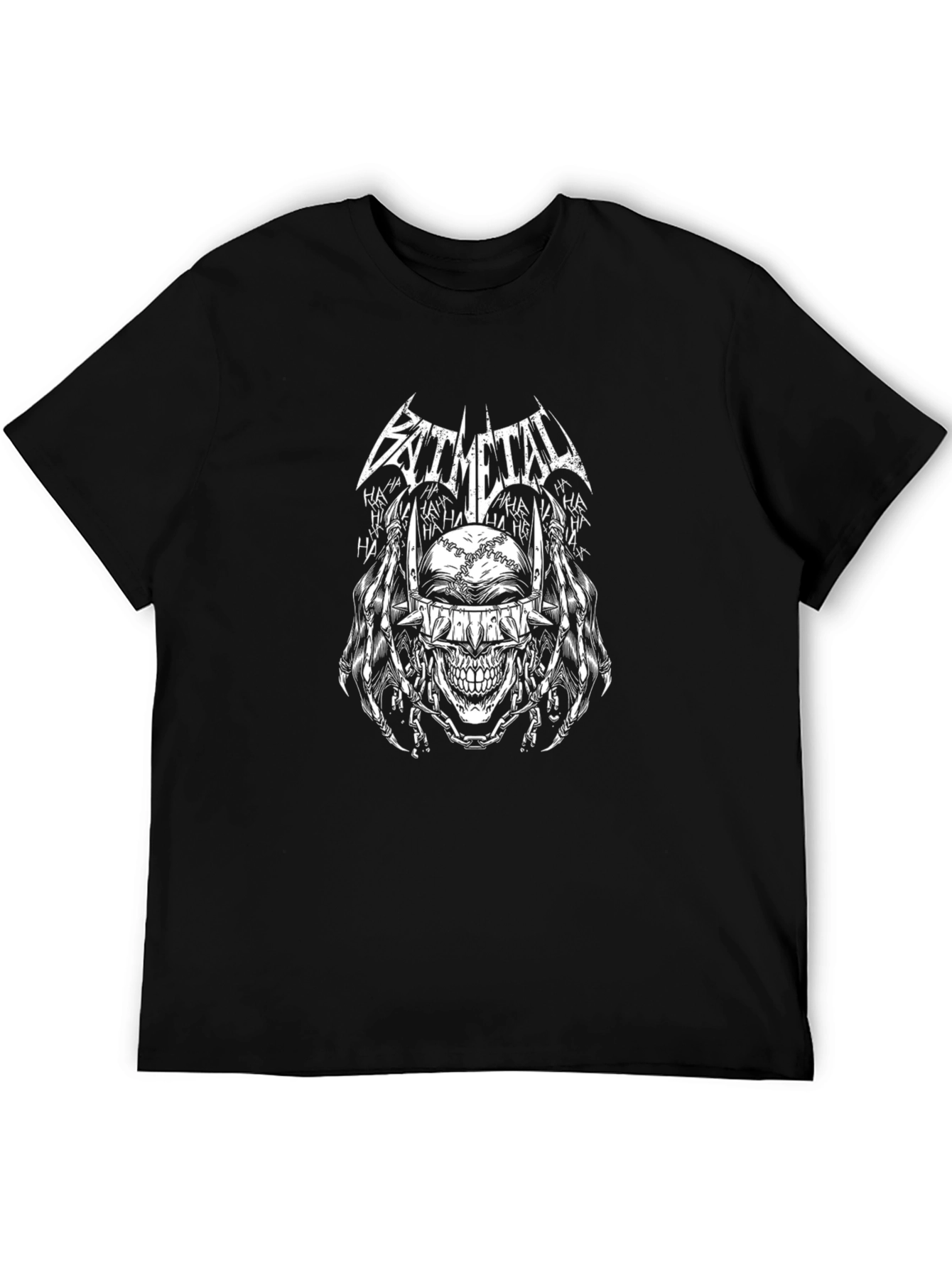 Bat Metal T-Shirt: Joker Skull Graphic Tee