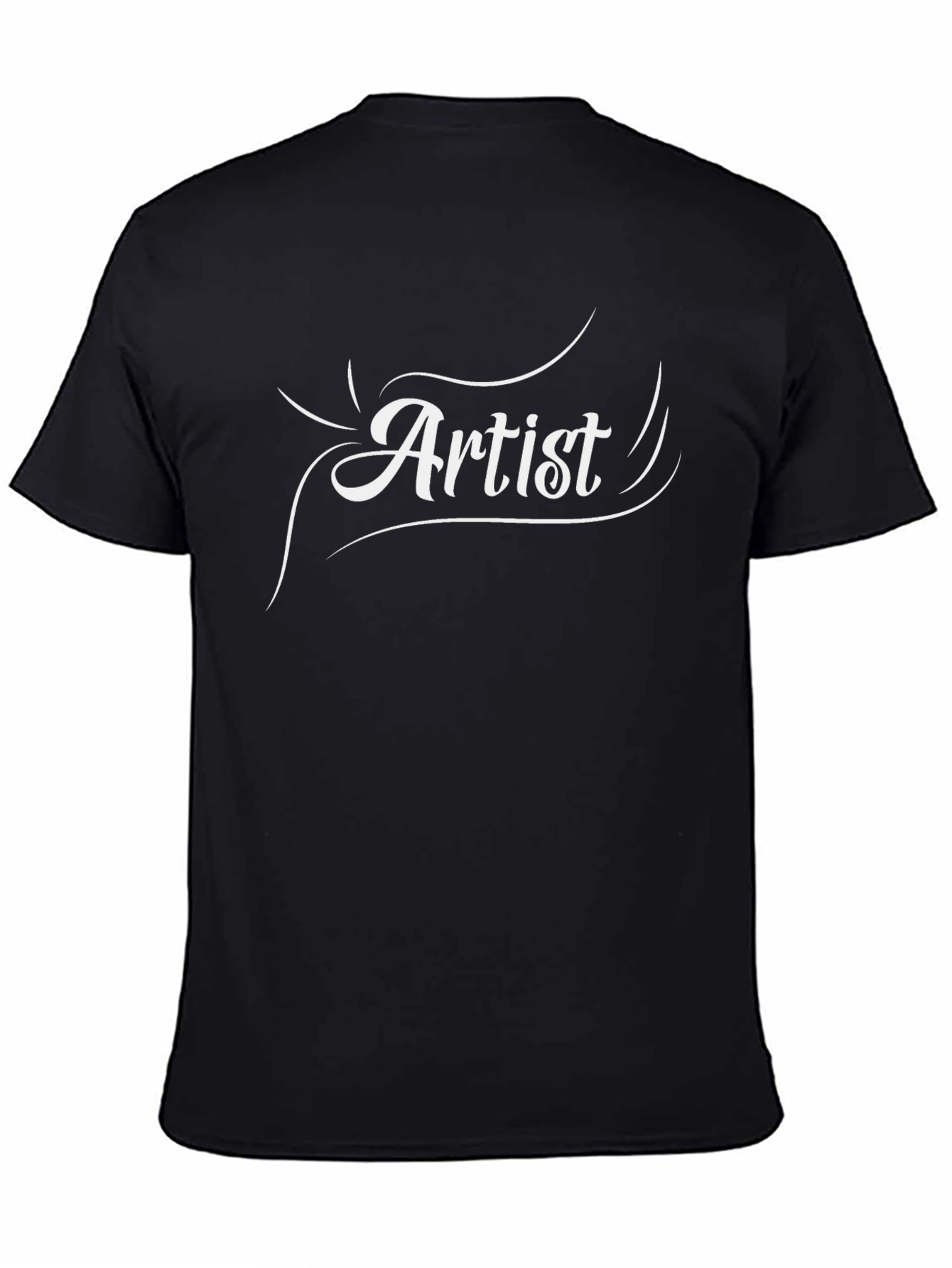 Artist Graphic Tee - Stylish Black Cotton T-Shirt