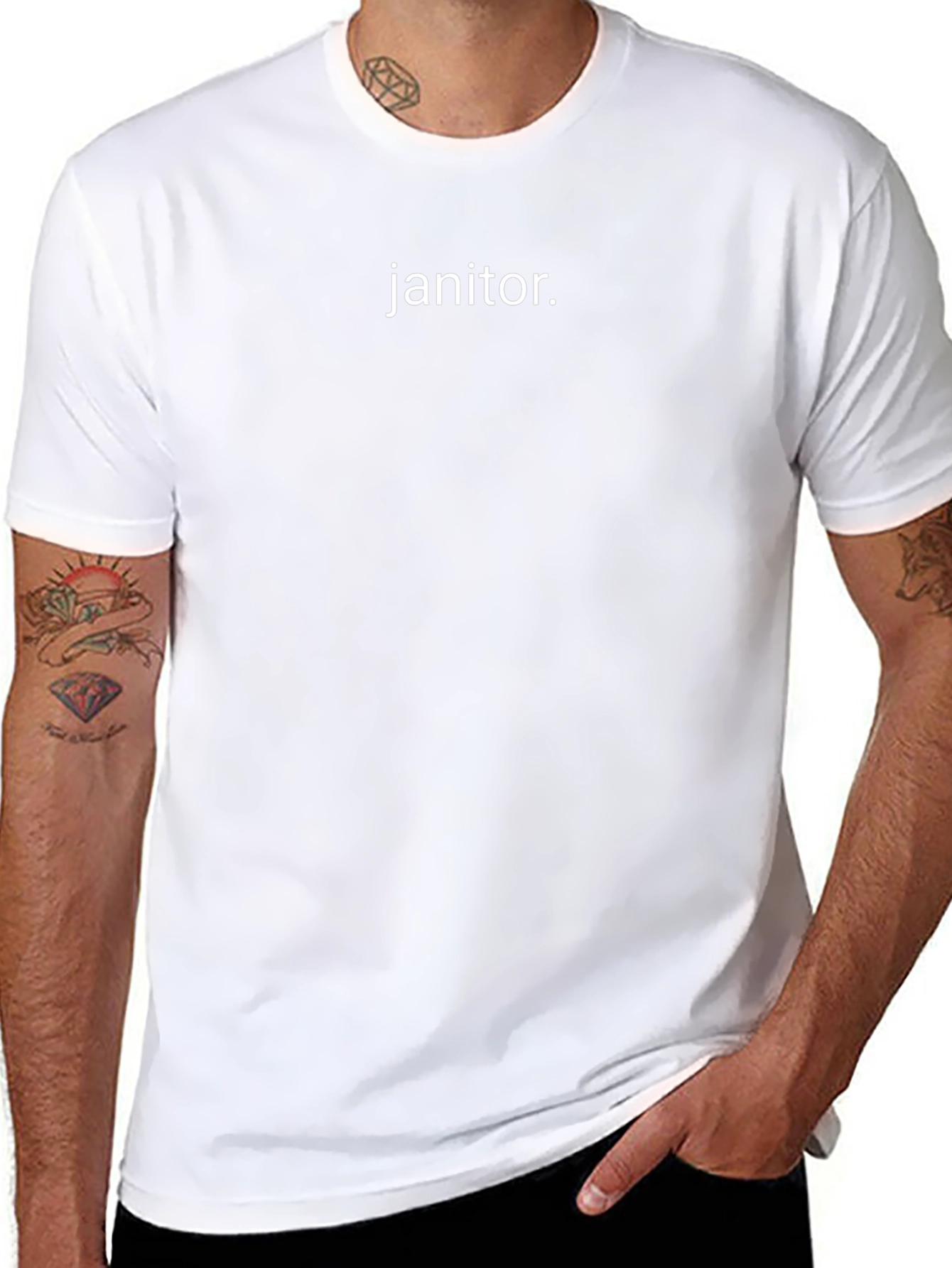 Janitor T-Shirt: Simple Comfortable Black
