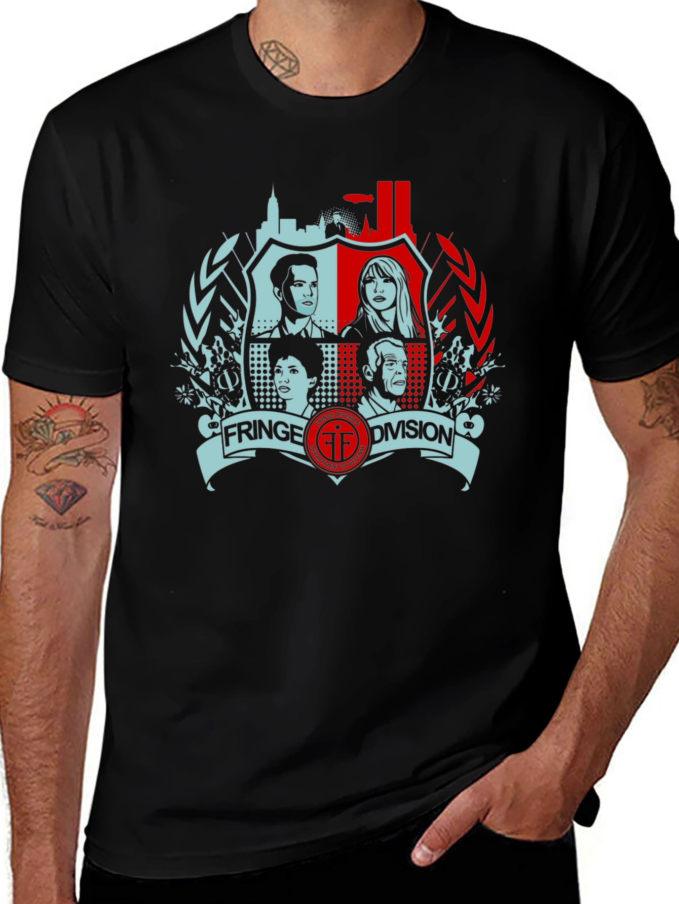 Fringe Division Graphic Tee - Mens Black T-Shirt