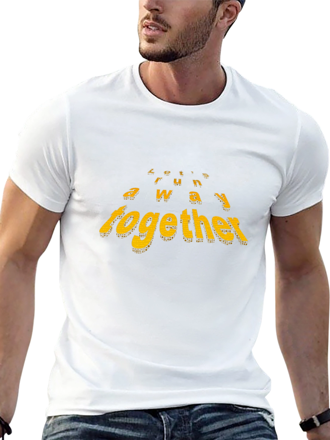 Lets Run Away Together Black T-Shirt