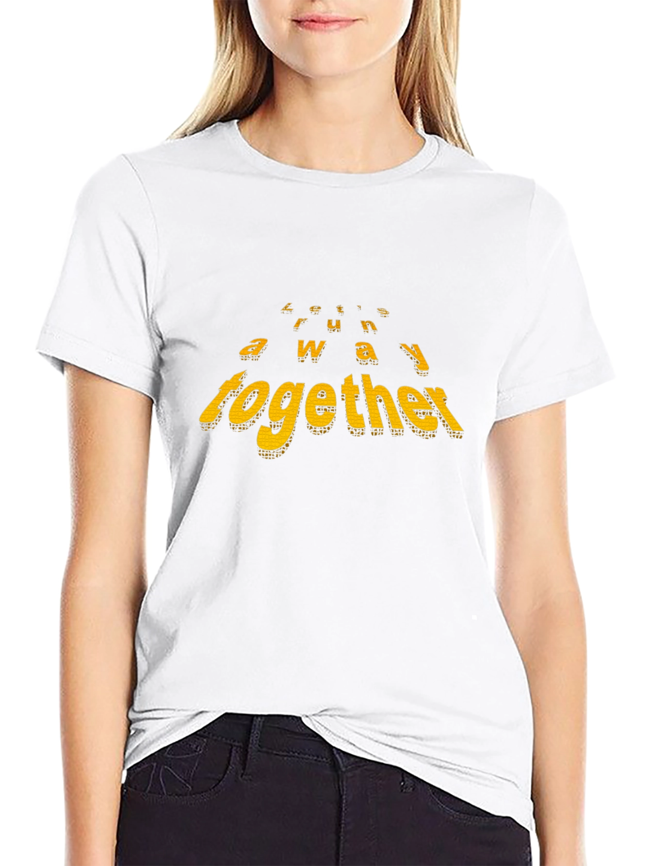Lets Run Away Together Black T-Shirt