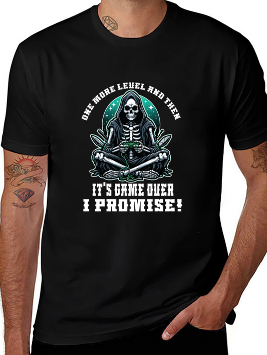Gamer Grim Reaper T-Shirt - One More Level!