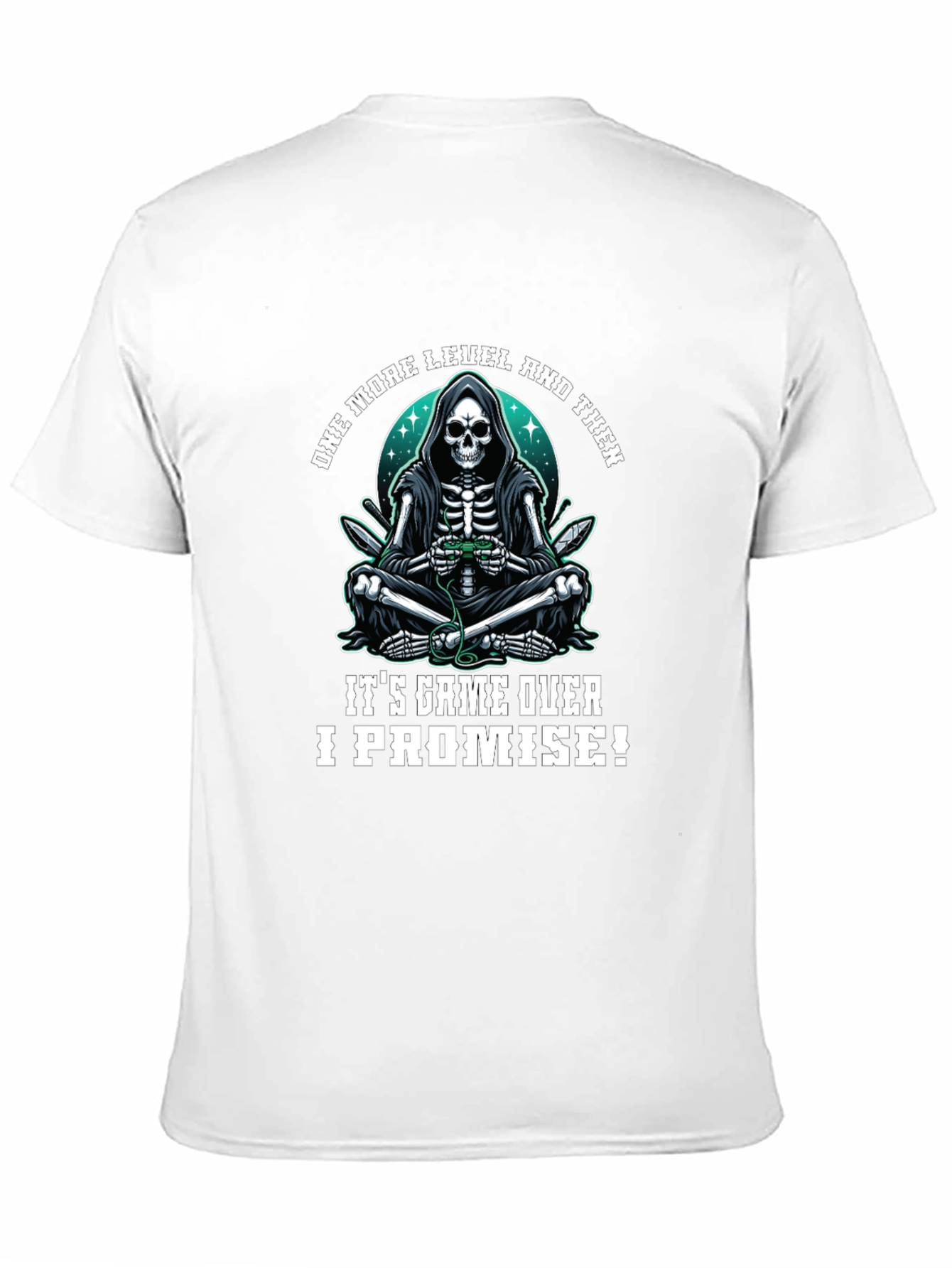 Gamer Grim Reaper T-Shirt - One More Level!