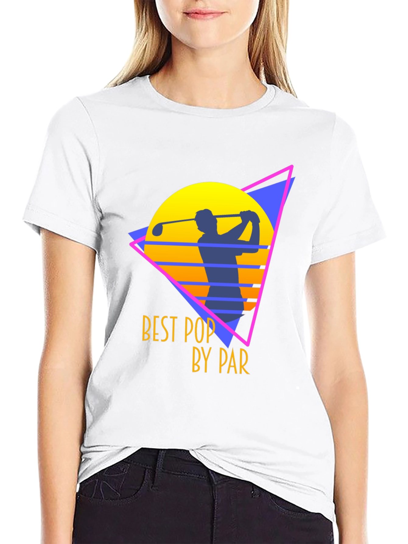 Best Pop by Par Golf T-Shirt - Black