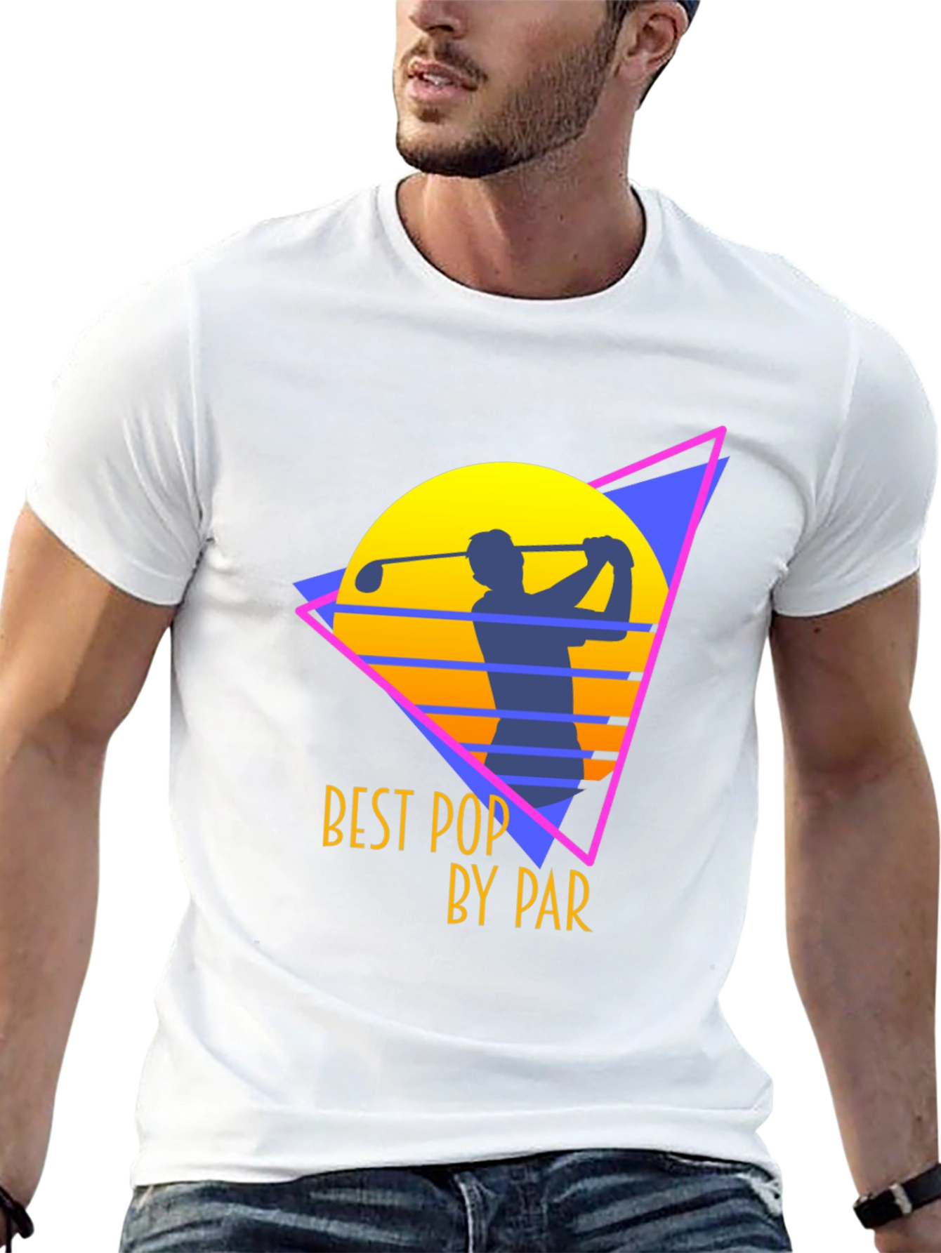 Best Pop by Par Golf T-Shirt - Black