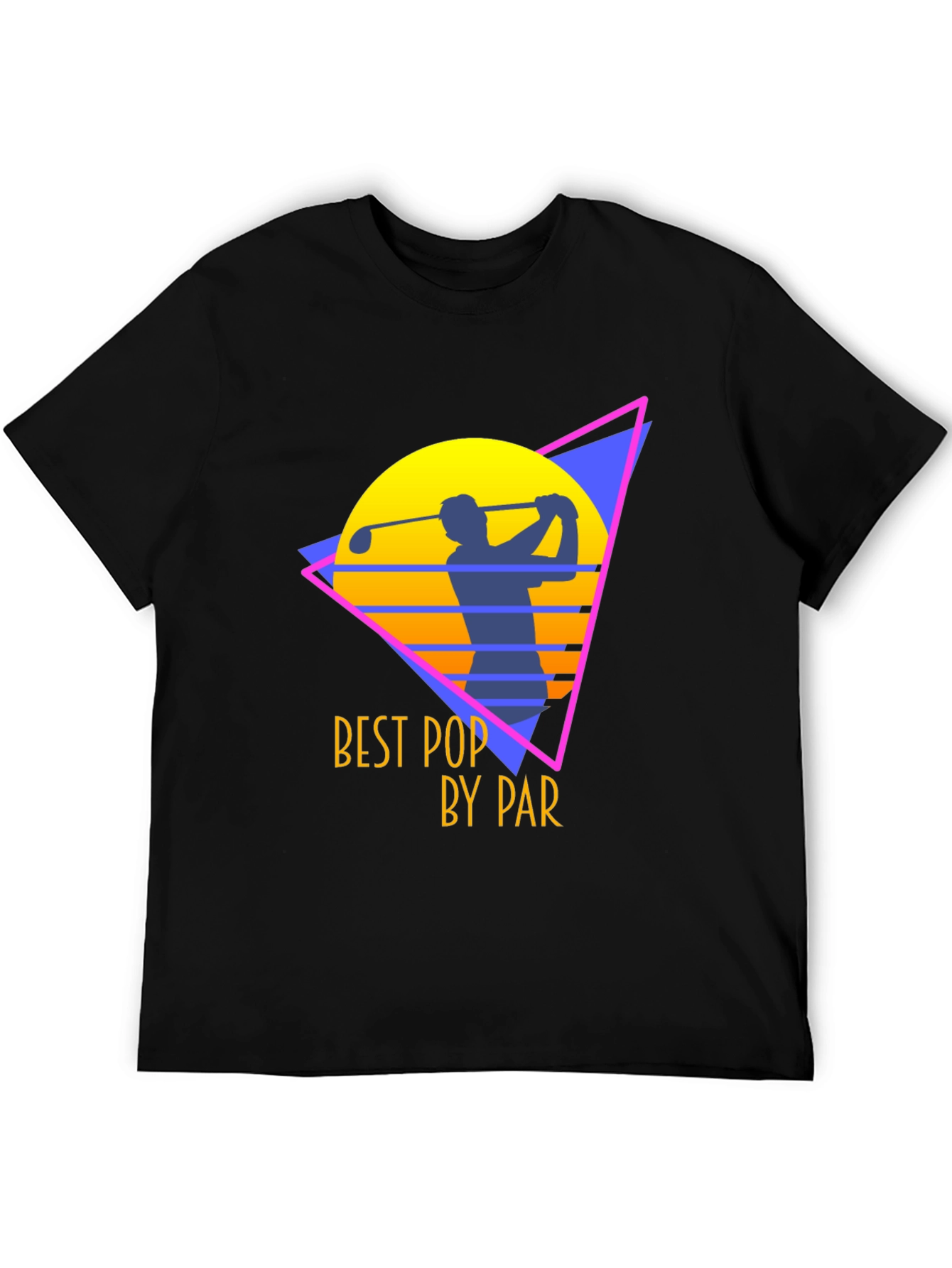 Best Pop by Par Golf T-Shirt - Black