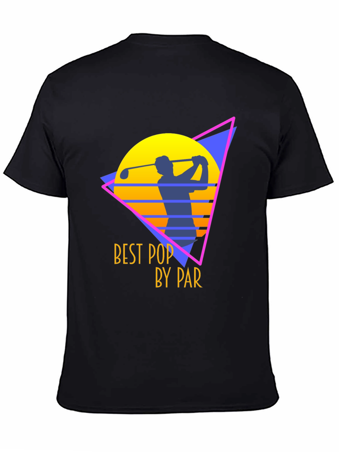 Best Pop by Par Golf T-Shirt - Black