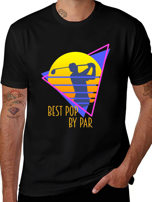Best Pop by Par Golf T-Shirt - Black