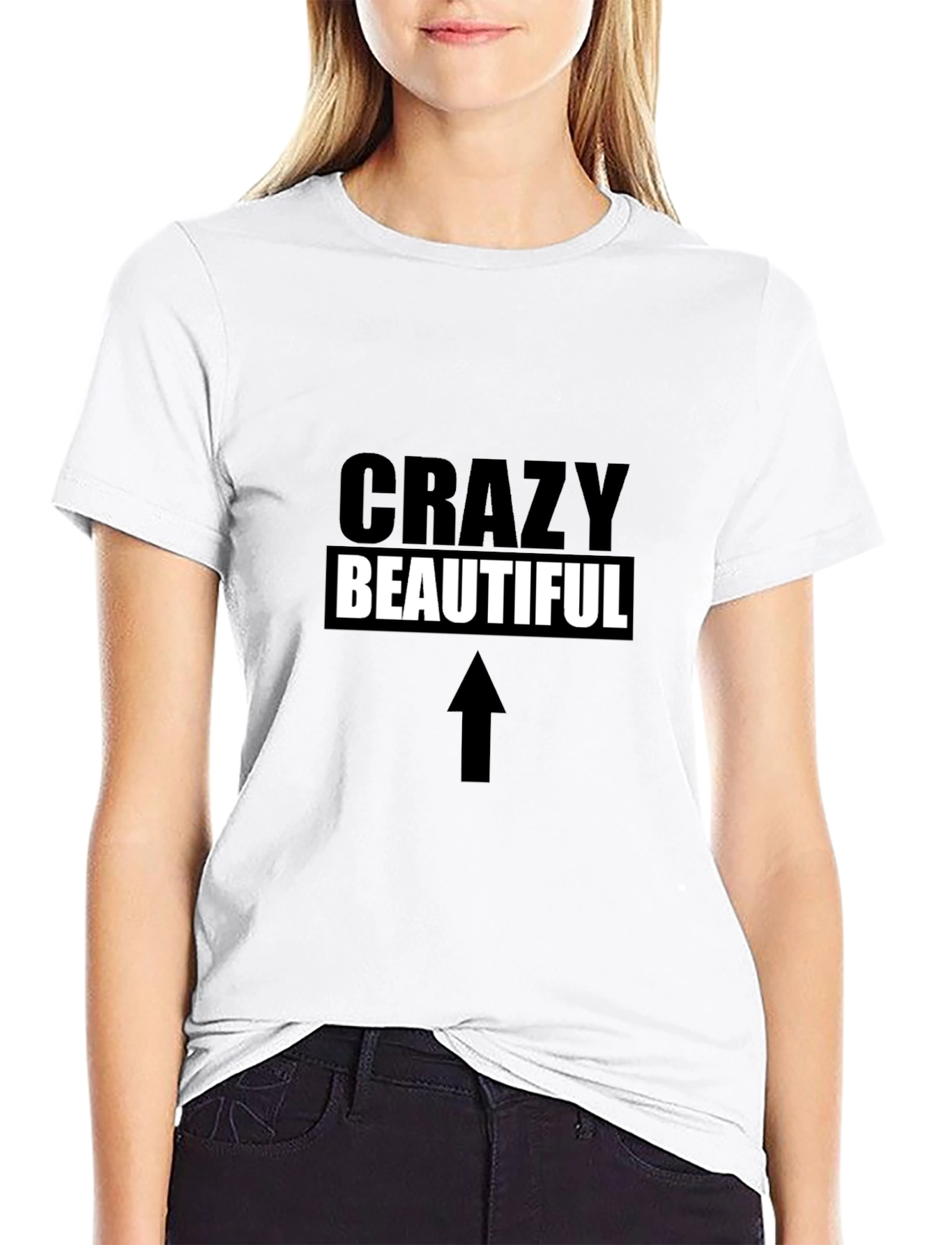 Crazy Beautiful Graphic T-Shirt - Unisex Black Tee