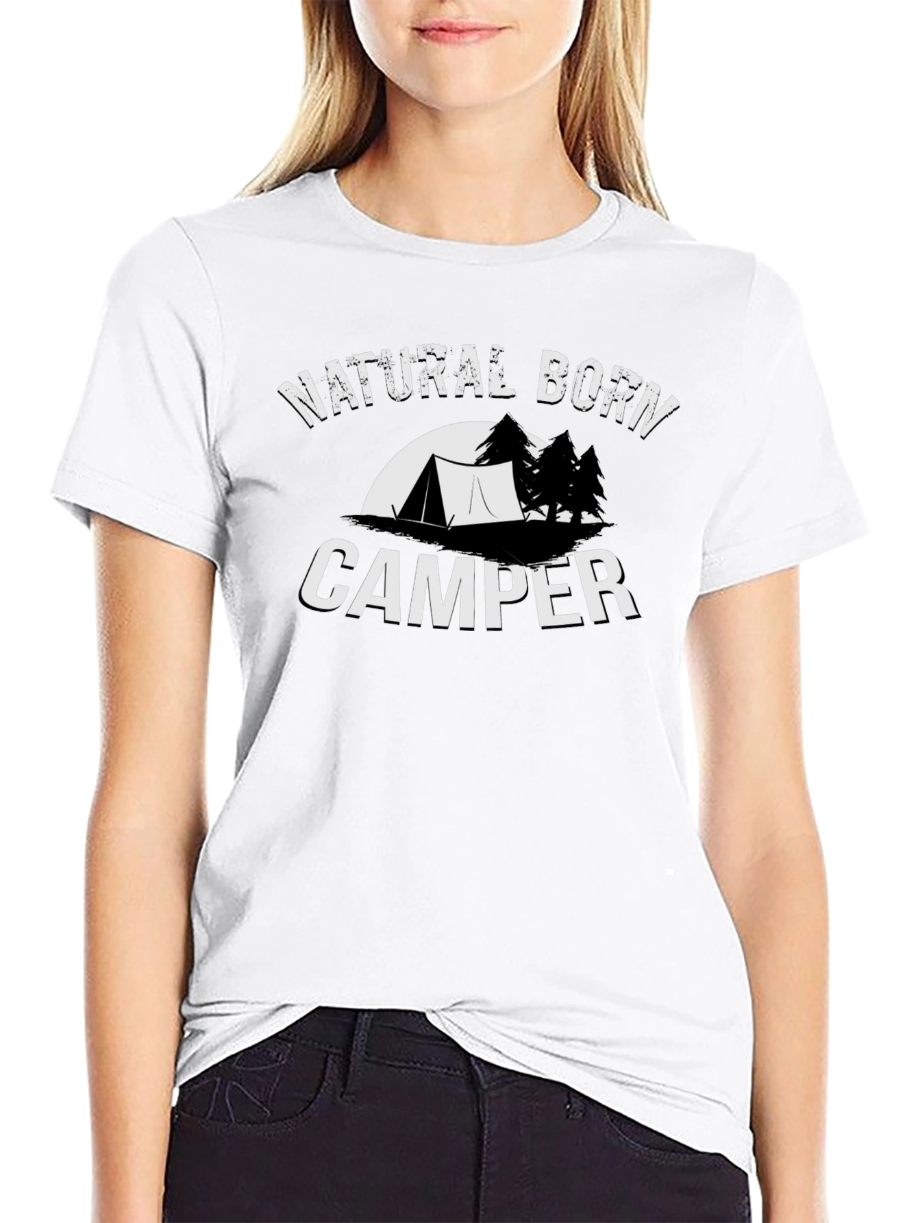 Natural Born Camper Black T-Shirt