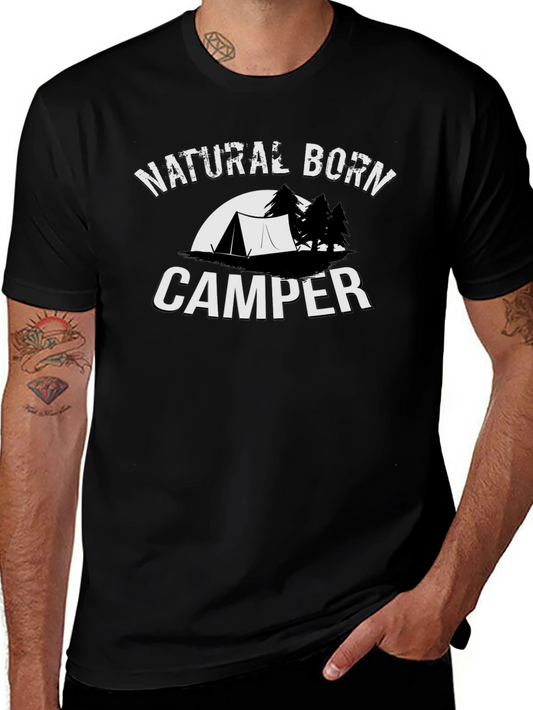 Natural Born Camper Black T-Shirt