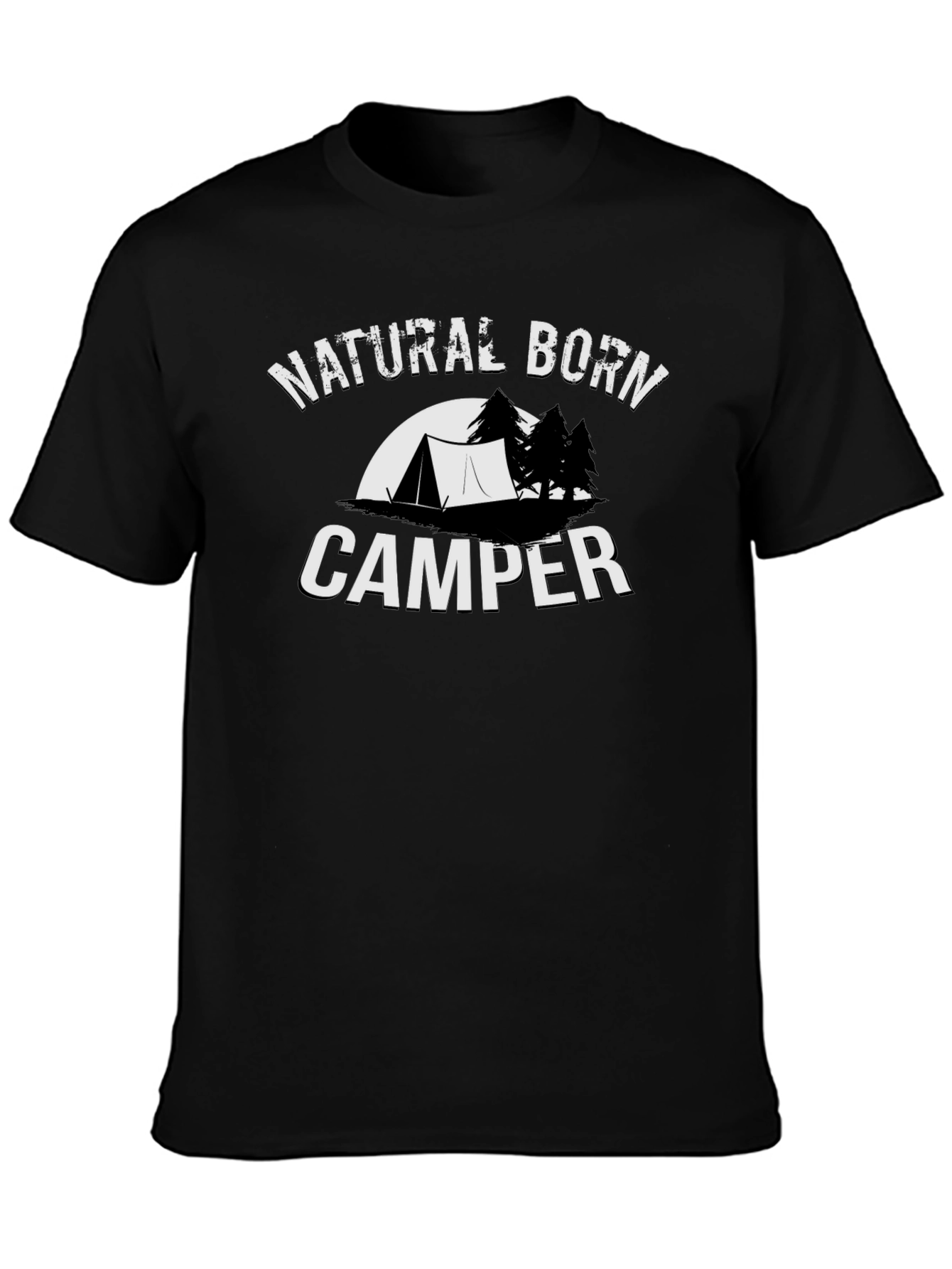 Natural Born Camper Black T-Shirt