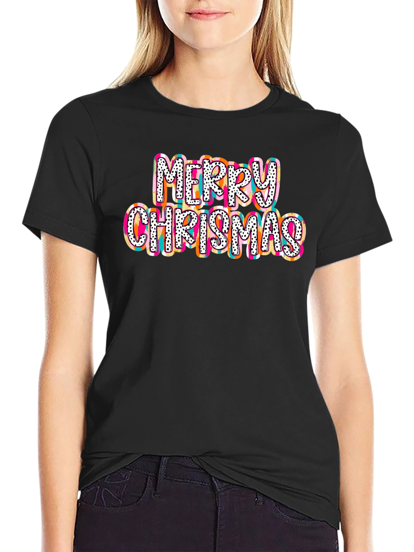 Merry Chrismas T-Shirt - Festive Holiday Tee