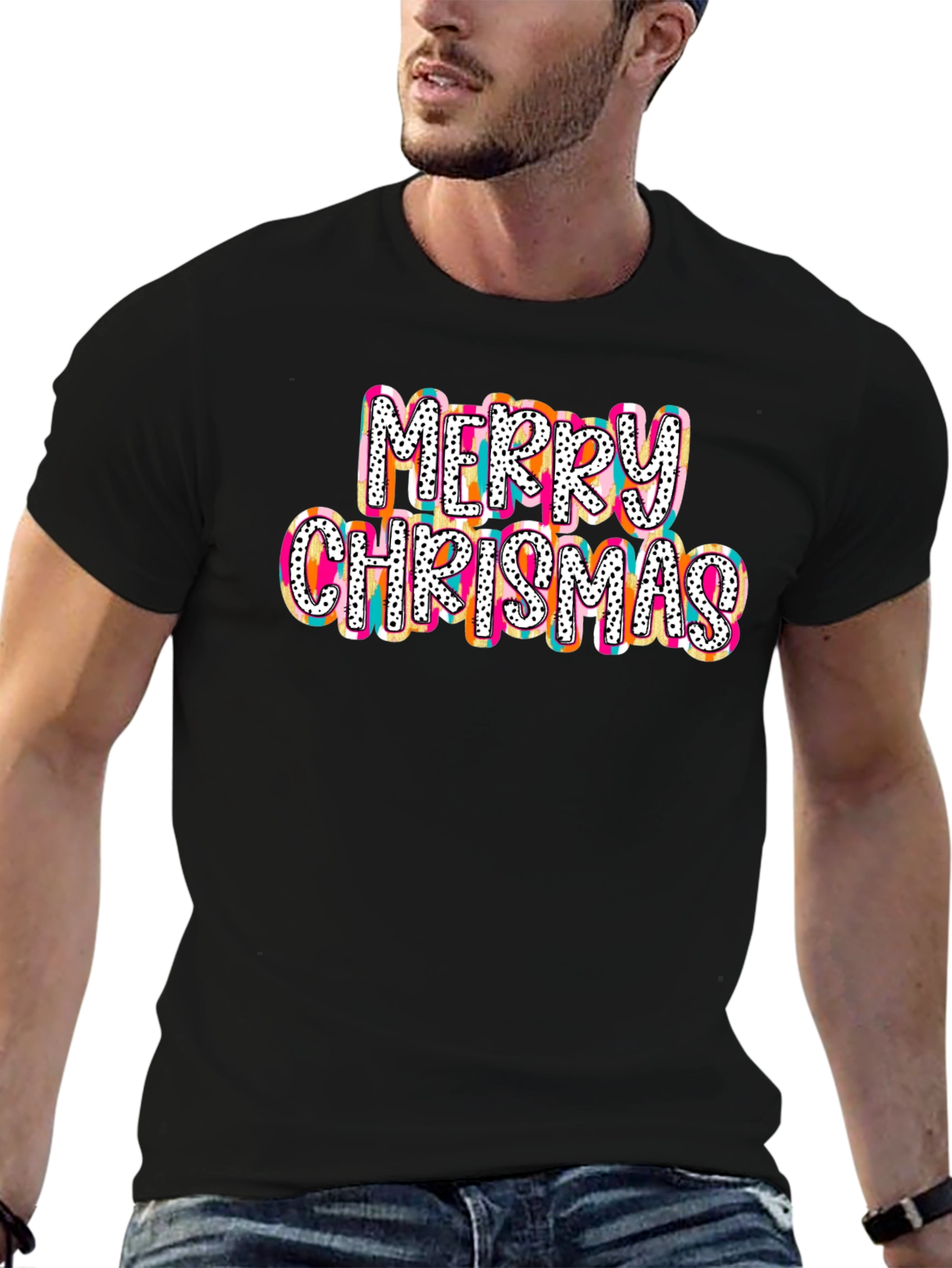 Merry Chrismas T-Shirt - Festive Holiday Tee