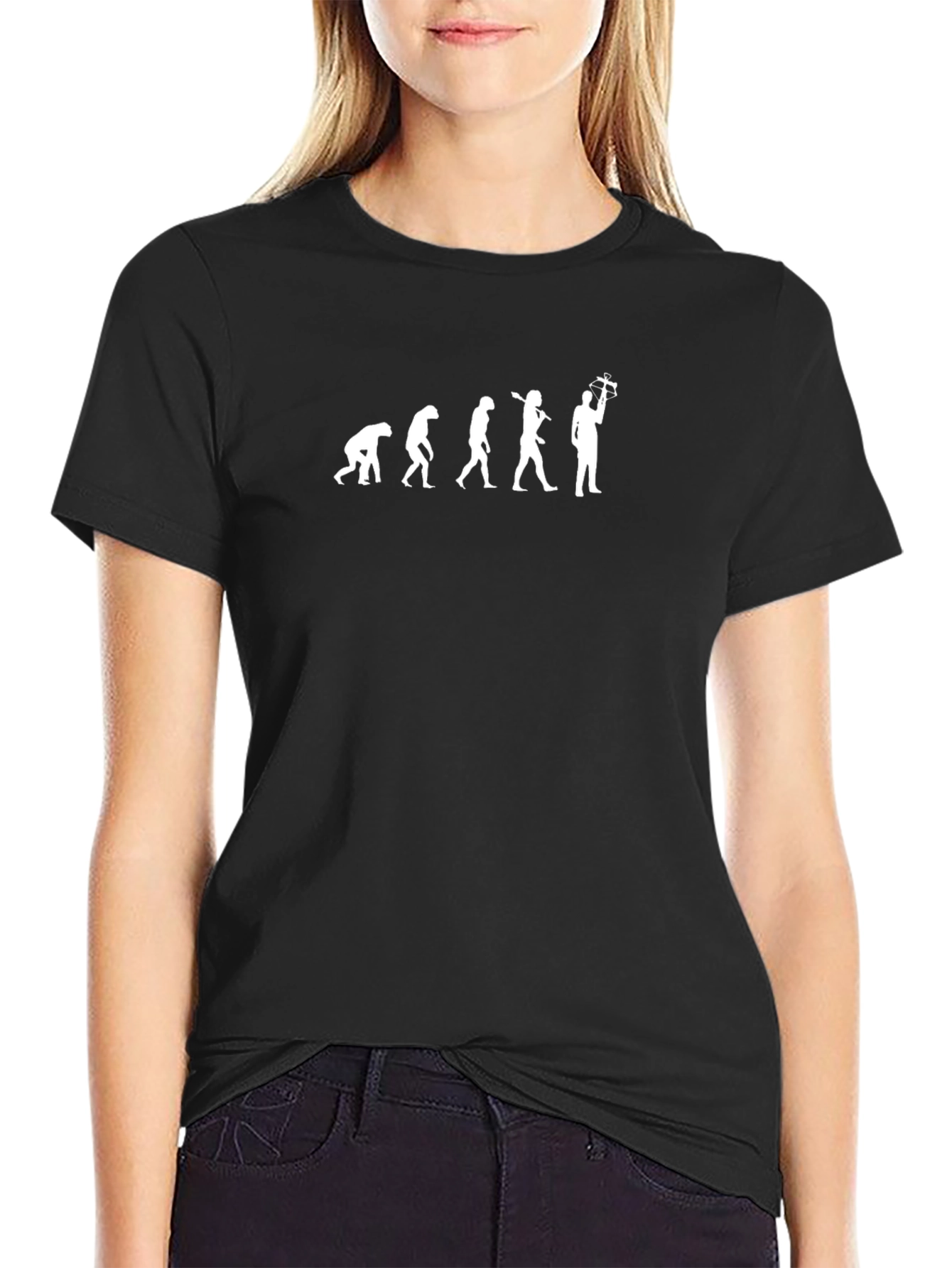 Evolution of Drone Pilot Black T-Shirt