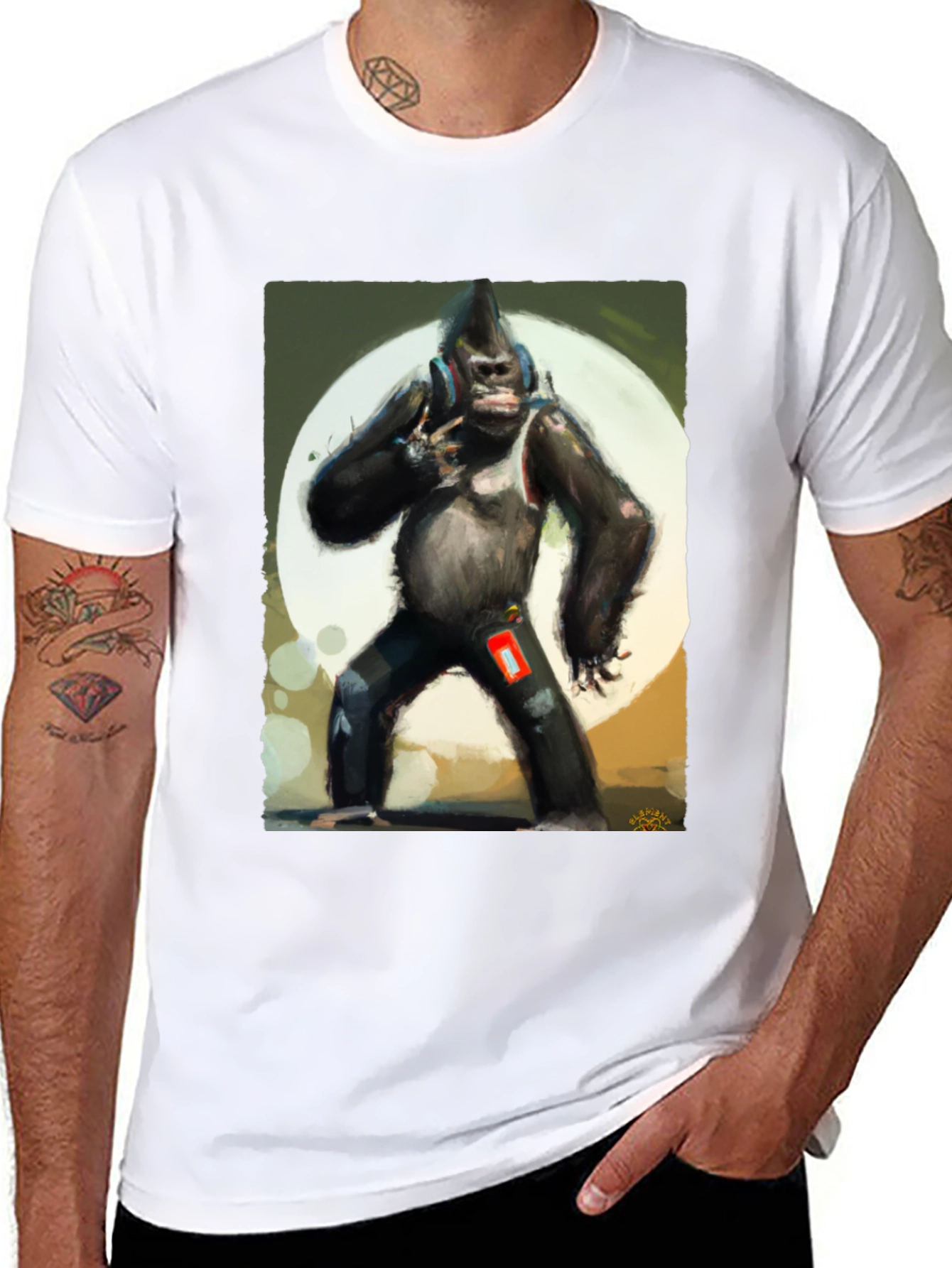Gorilla DJ Graphic Tee - Cool Streetwear Style