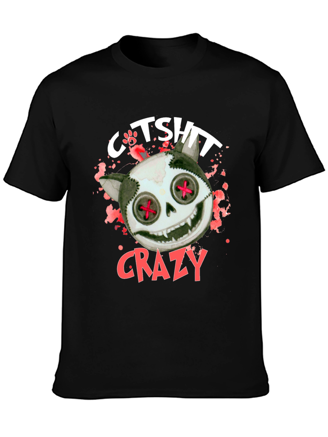 Crazy Cat T-Shirt - Unique Design
