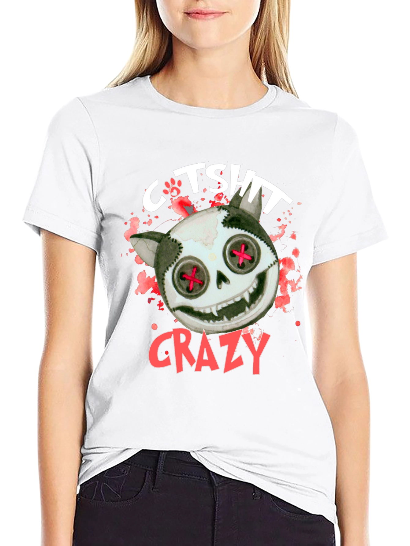 Crazy Cat T-Shirt - Unique Design