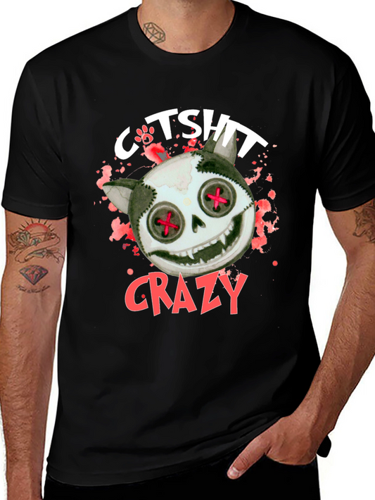 Crazy Cat T-Shirt - Unique Design
