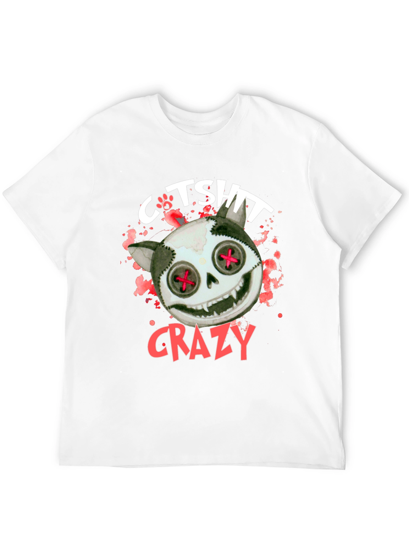 Crazy Cat T-Shirt - Unique Design