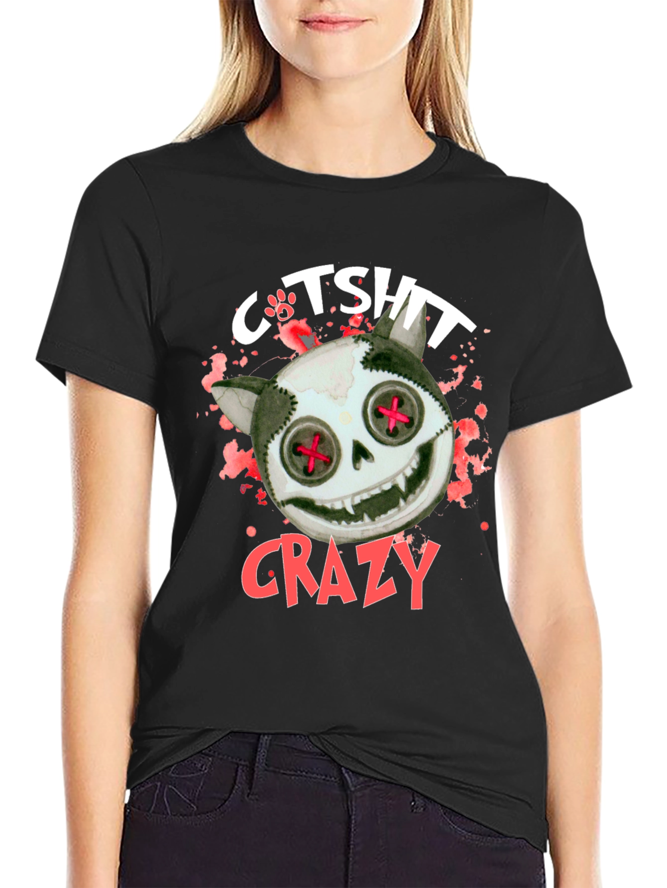 Crazy Cat T-Shirt - Unique Design