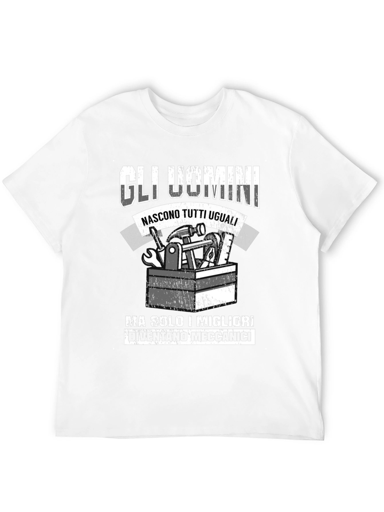 Mechanic Humor Graphic T-Shirt - Mens Black Tee