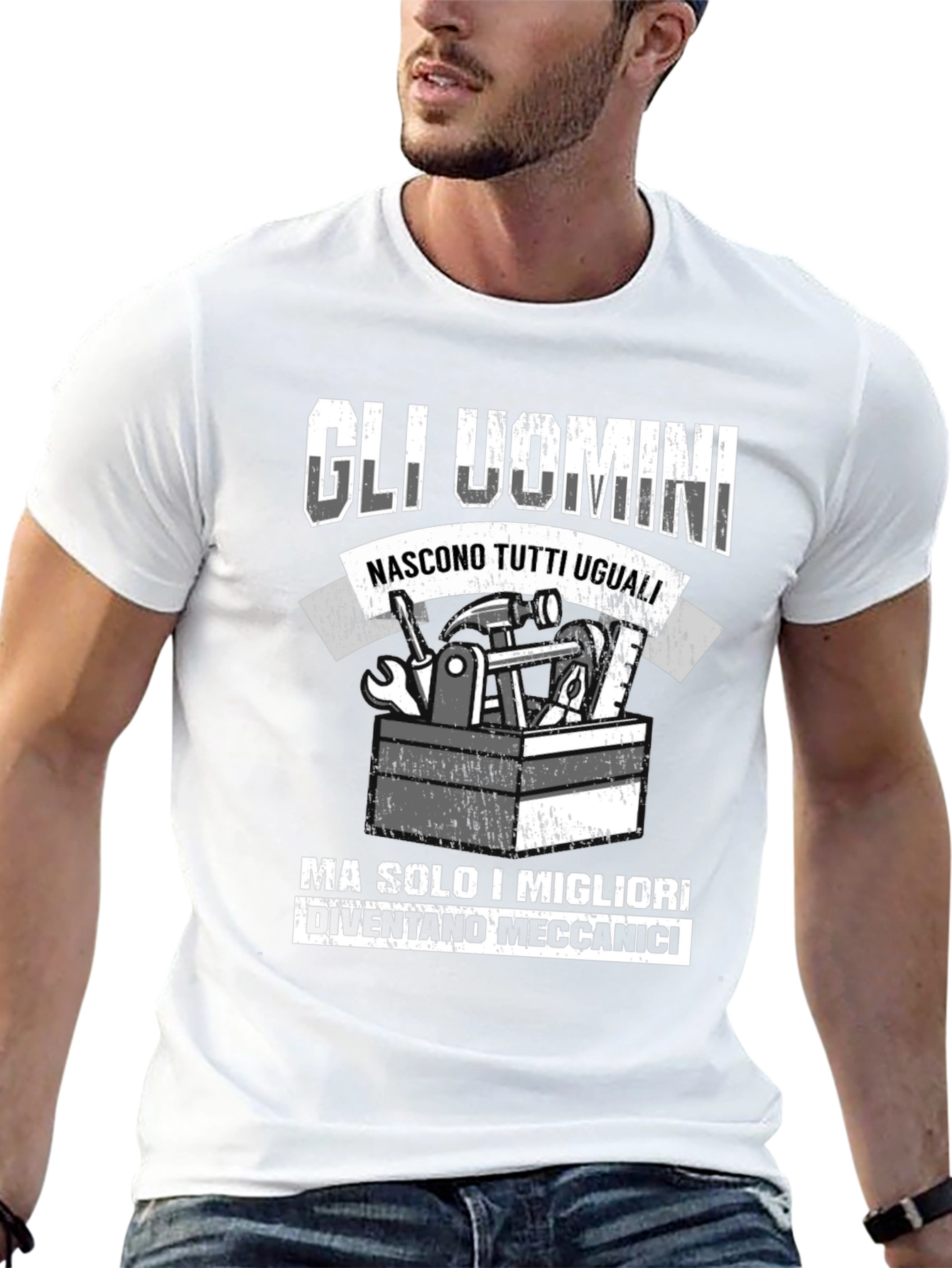 Mechanic Humor Graphic T-Shirt - Mens Black Tee