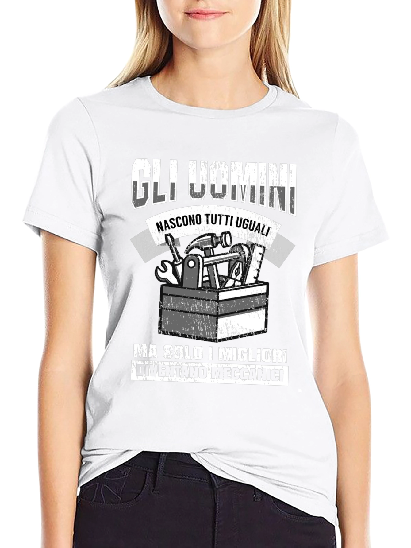 Mechanic Humor Graphic T-Shirt - Mens Black Tee