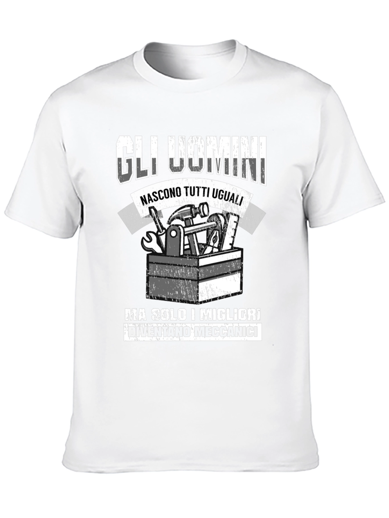 Mechanic Humor Graphic T-Shirt - Mens Black Tee