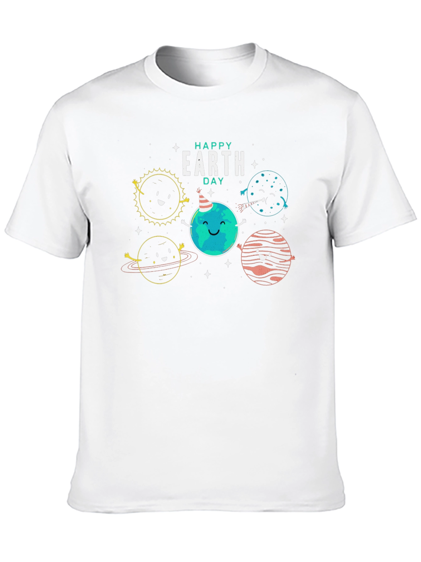 Happy Earth Day Black Graphic Tee