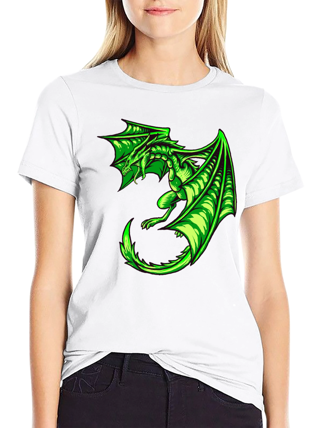 Green Dragon Graphic Tee - Mens