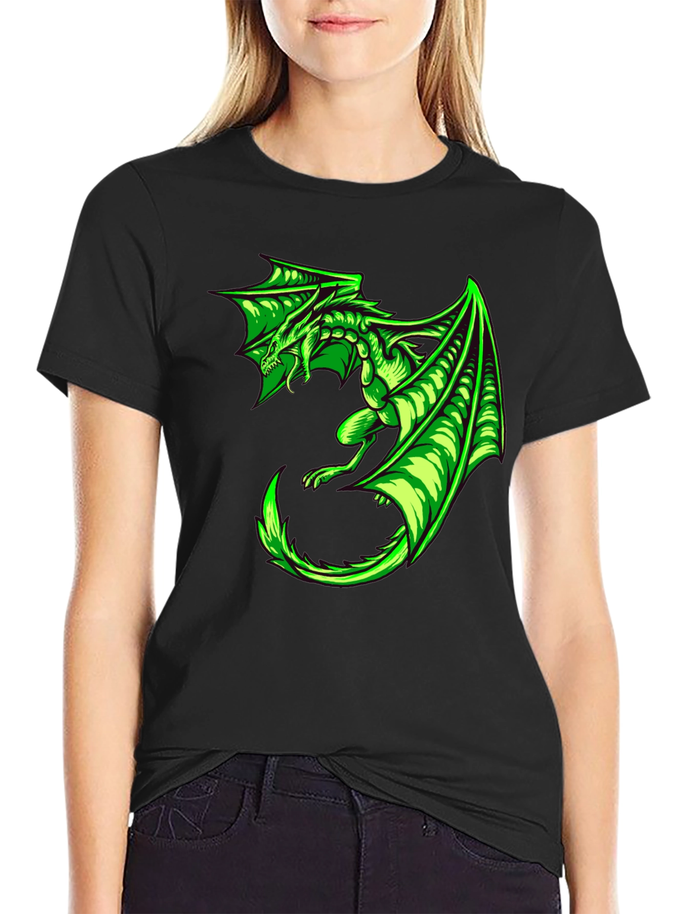 Green Dragon Graphic Tee - Mens