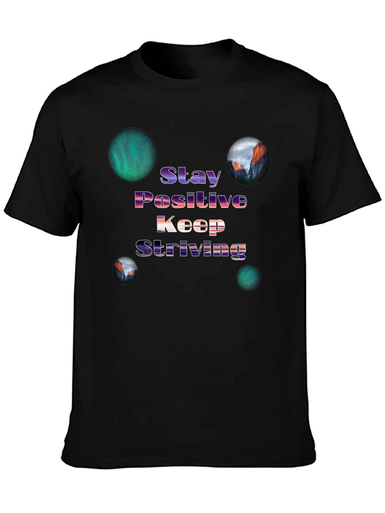 Stay Positive Graphic Tee - Inspiring Design